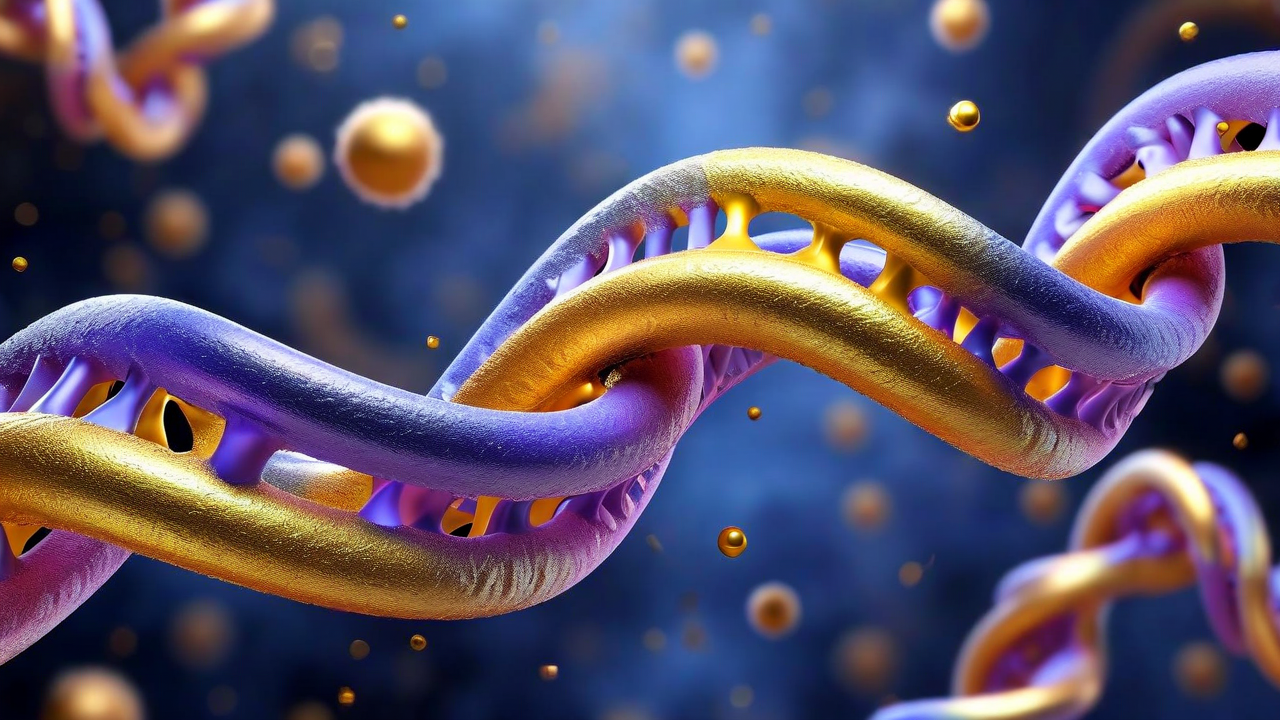 3D protein structure ribbon diagram with binding pocket highlighted